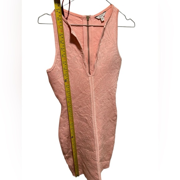 GUESS Pink Bodycon Dress Size Small Cocktail Wedding - Picture 6 of 10
